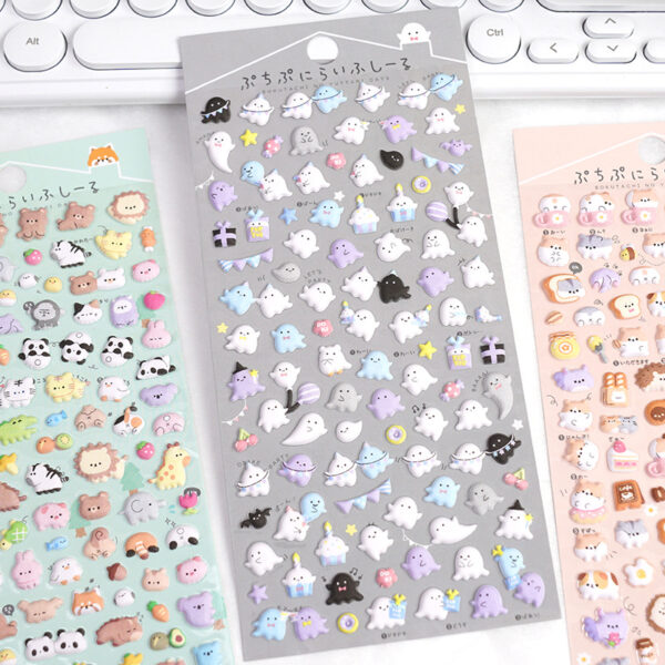 Wholesale Cartoon Mini Color Cute Animal 3D Stickers