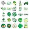 O1CN01ee7aNR1rmHrdpzWnI_2217918695673-0-cib Wholesale 50pcs St. Patrick's Day green rainbow word hats Waterproof Vinyl Stickers