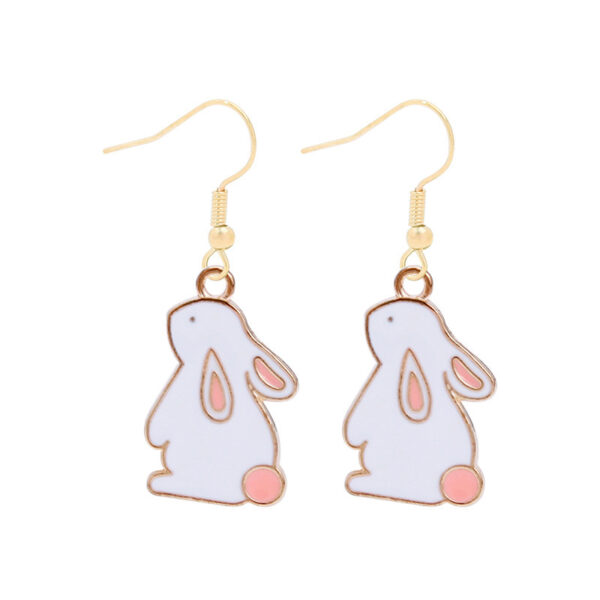 Wholesale Easter cartoon cute rabbit Easter egg earrings