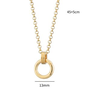 Gold spring buckle chain b (13mm)