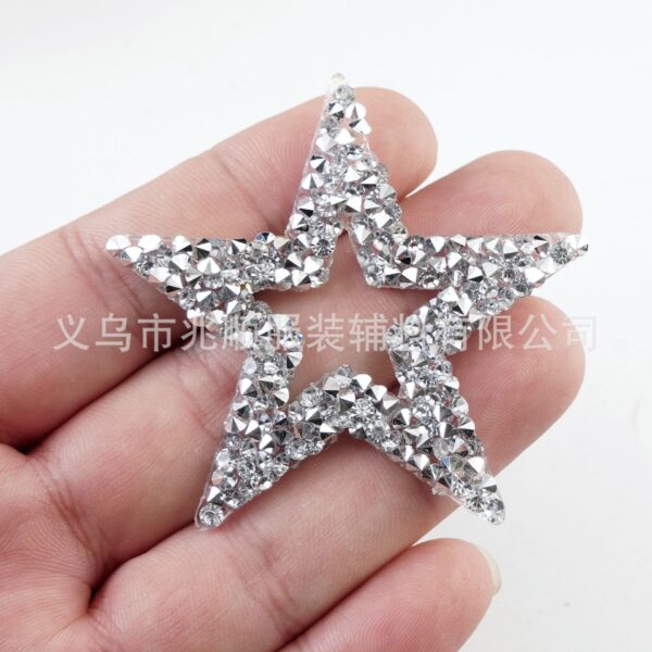 Wholesale Hollow out pentagram embroidery DIY Patches