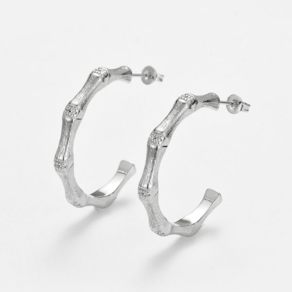 O1CN01ehgOqL2CgQrQ8l1QM_2220186478503-0-cib Wholesale Zirconia-set brushed bamboo-shaped earrings for women