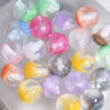 Wholesale Transparent, fine-glitter, flowing sand-like, straight-hole loose beads, Acrylic Beads