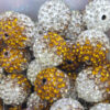 Wholesale 16mm Gypsophila Colorful Gradient Soft Clay Diamond Ball Straight Hole Crystal Beads