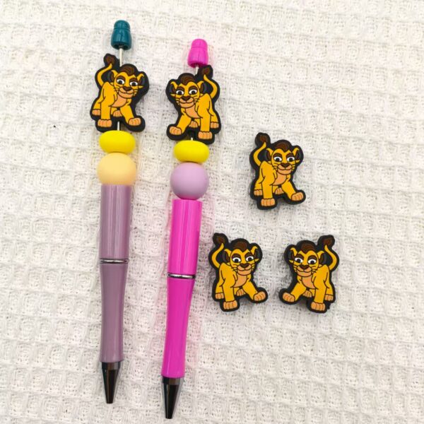 O1CN01ejXzlW2FO3inzyoxe_2216349148869-0-cib Wholesale 10pcs Dull Tiger Silicone DIY Loose Beads