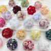 Wholesale 20pcs ceramic clay luminous rose ball beads