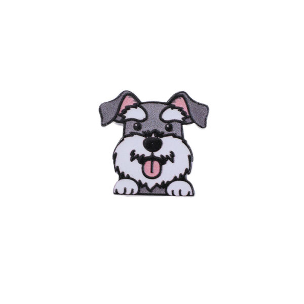 Wholesale 10pcs Through-hole double-sided cartoon pet puppy DIY beads