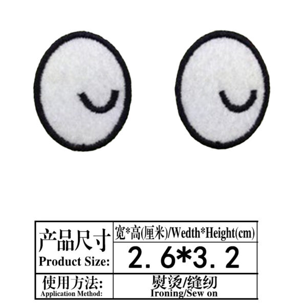 Wholesale Handmade Doll Eye Clothing Embroidery DIY Patches