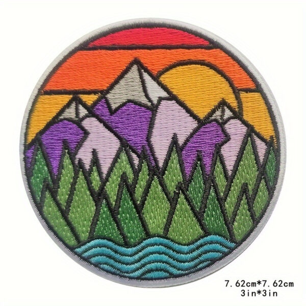 O1CN01elV0ts1kzNr3RyBFC_1703404754-0-cib Wholesale Starry Sky Mountains Sunrise Embroidery DIY Patches