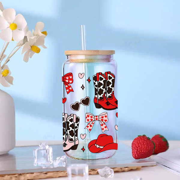 Wholesale Uv Transfer Sticker Glass C Crystal Label Crystal Sticker Exclusive for 16oz Glass C Special Sticker 23Cmx11Cm