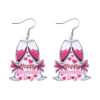 Wholesale Valentine's Day Pink Champagne Glass Acrylic Earrings