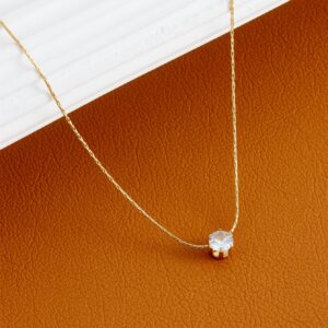 X713 six-claw single diamond gold