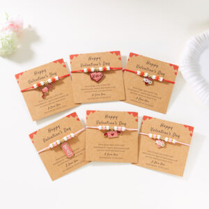 Wholesale Valentine's Day woven love bracelet