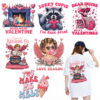 Wholesale Valentine's Day Custom Rhinestone UV DTF Ready to Press Transfers Wraps