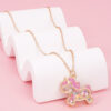 Wholesale Unicorn Necklace Containing Movable Sequins