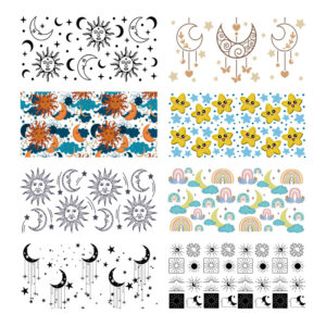 Wholesale Uv Transfer Sticker Glass Cup Crystal Label Crystal Sticker Cross-Border Exclusive for 16oz Glass Cup Special Sticker 23Cmx11Cm