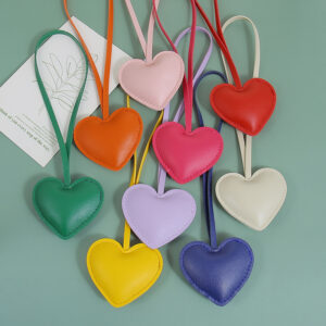 Wholesale Leather Heart-Shaped Hand Strap Keychain