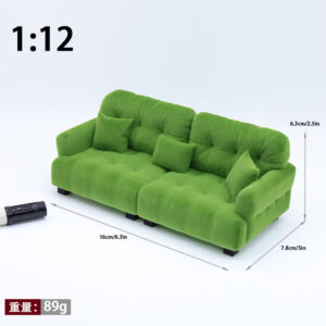 【1:12】sapphire green sofa