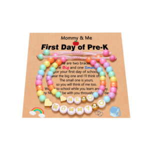 Colorful beads+mama+love+pre-k card set
