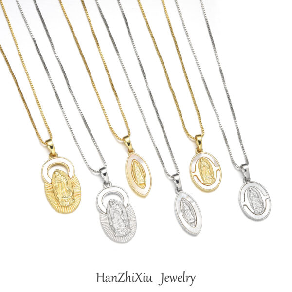 Wholesale Shell Madonna Pendant Necklace