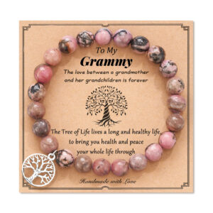 8mm rhodolite+grammy card / 19cm