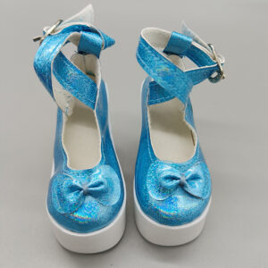 Blue laser platform shoes 7.5cm 131201