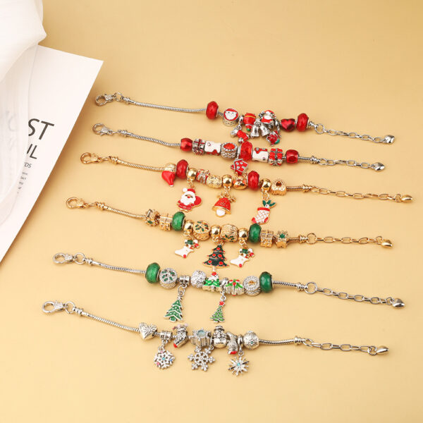 Wholesale Christmas Santa Claus Christmas Tree Snowflake Bracelet
