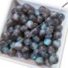 Wholesale 8/10/12mm Starry Sky Fine Glitter Cat's Eye Resin Beads Mermaid Princess Straight Hole Loose Beads DIY Beading Phone Necklace Round Beads