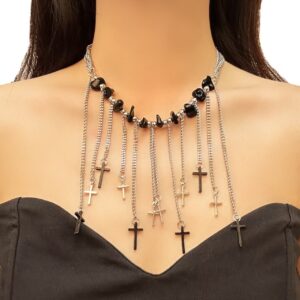 Gothic Dark Heavy Industry Necklace - X5368