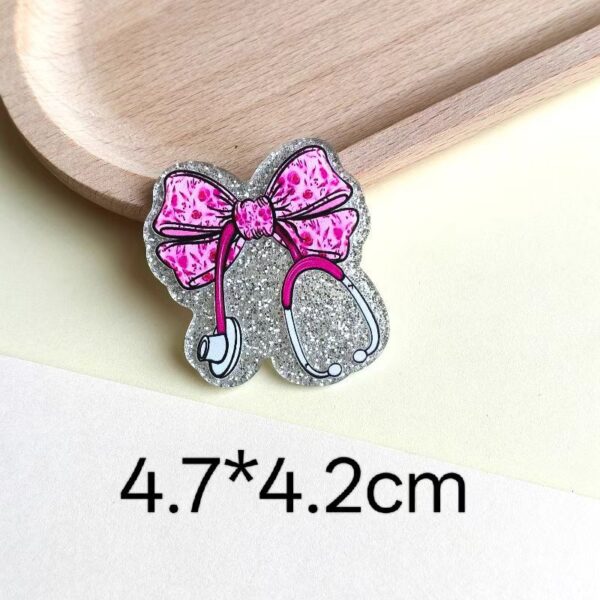 O1CN01exmICN2Fz9uAbY9fH_2217615938950-0-cib Wholesale 10pcs loose pink cartoon letters peach heart Acrylic Flatback