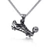 Wholesale sneaker football necklace men's stainless steel necklace
