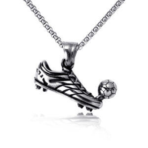 Wholesale sneaker football necklace men's stainless steel necklace