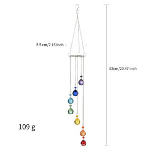 Seven-color life tree wind chime 52cm/109g