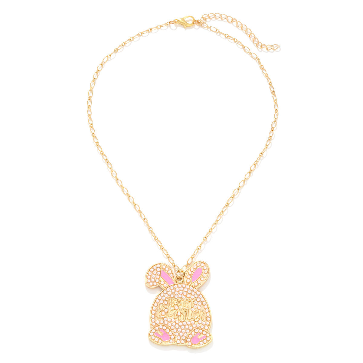 Wholesale Pearl Rabbit Pendant Necklace