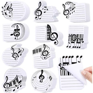 10-pack of musical note sticky notes