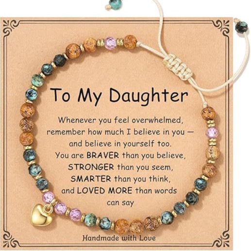 Wholesale Natural stone heart pendant bracelet