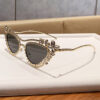 Wholesale Cat eye triangle diamond set UV resistant sunglasses