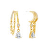 Wholesale Vintage tassel studded diamond earrings