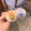Wholesale Cartoon animal cute rabbit plush ball hair rope