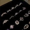 O1CN01f598411kPCfM2Tr7T_2215803244675-0-cib Wholesale Sweet Cool Geometric Purple Diamond Open Ring
