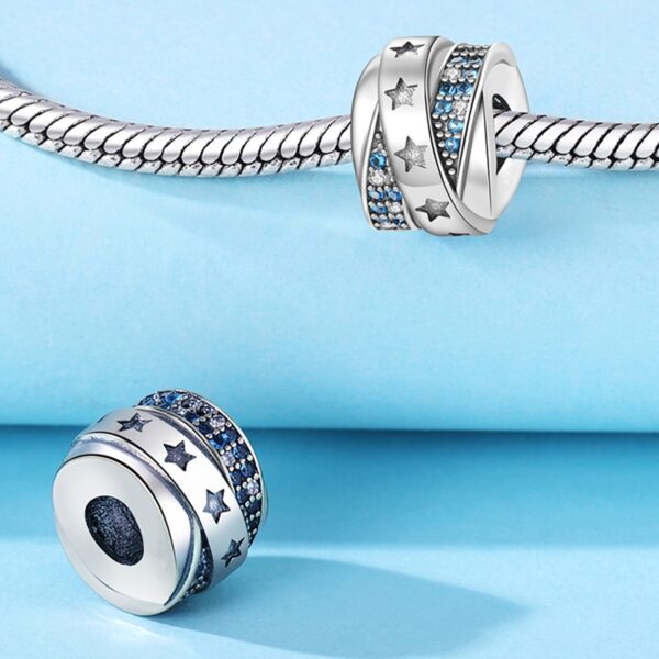 Wholesale Sun Moon Stars Diamonds Silver Plated Charms