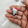 Wholesale 10pcs painted overalls bow cat Acrylic Beads OLY Exclusive