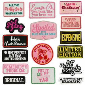 Cartoon english cloth stickers 4 #