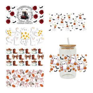 Wholesale UV Transfer Paste Glass Crystal Label Crystal Paste Cross-border Special Paste for 16oz Glass Cup 23cmX11cm