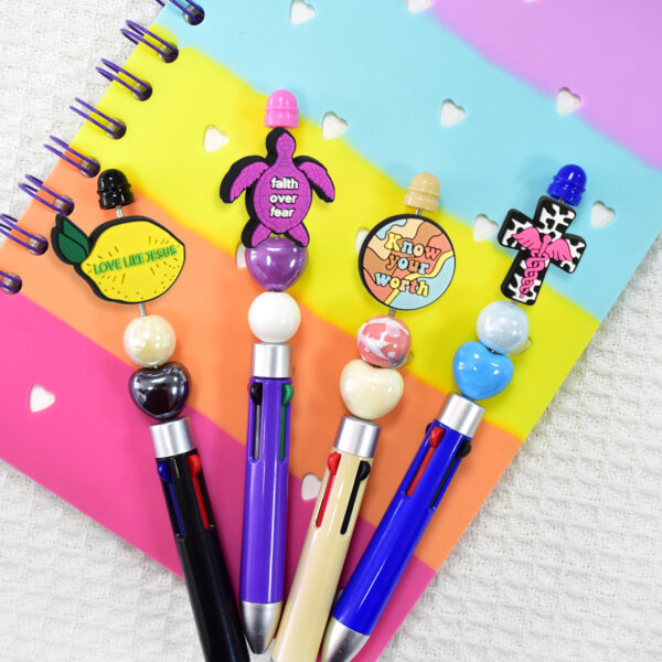 Wholesale 100pcs Phrase Pen Bead Jewelry Accessories DIY Removable Pen Beads