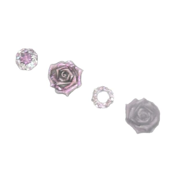Wholesale Grass Butterfly Rose Sparkling Diamond Earring Set