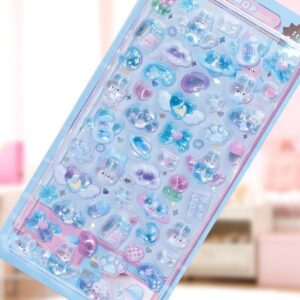 Cartoon relief stickers [starry sky bunny] about 50 small reliefs / 9.5*20
