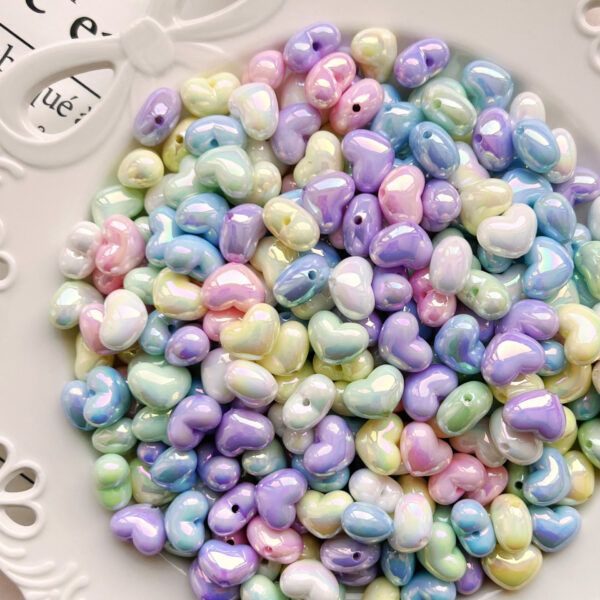 Wholesale 10 * 13mm cream color love beads