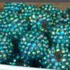 O1CN01fCpiO01QErIfxi6N4_2201245431945-0-cib Wholesale 50pcs 20MM Resin Plated Aqua Blue AB Color Diamond Ball Beads