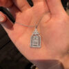 Wholesale The Gate of Happiness Full Diamond Castle Necklace